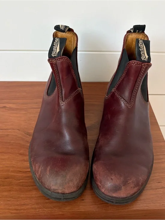 Blundstone 1440 Redwood leather Chelsea Ankle Boots Sz 6.5 Hipster Outdoor Work - Picture 2 of 10